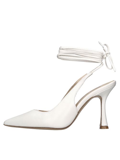 Décolleté slingback in pelle P.A.R.O.S.H. | BISHOE D070221BIANCO